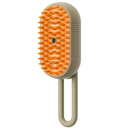 3-in-1 Electric Pet Grooming Brush with Steam and Spray for Cats and Dogs - Massage and Hair Removal Comb
