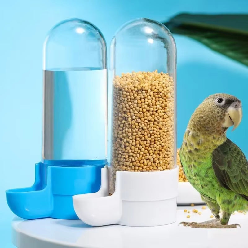 Hanging Pet Feeder and Water Dispenser for Birds - Squirrel and Parrot Cage Accessories