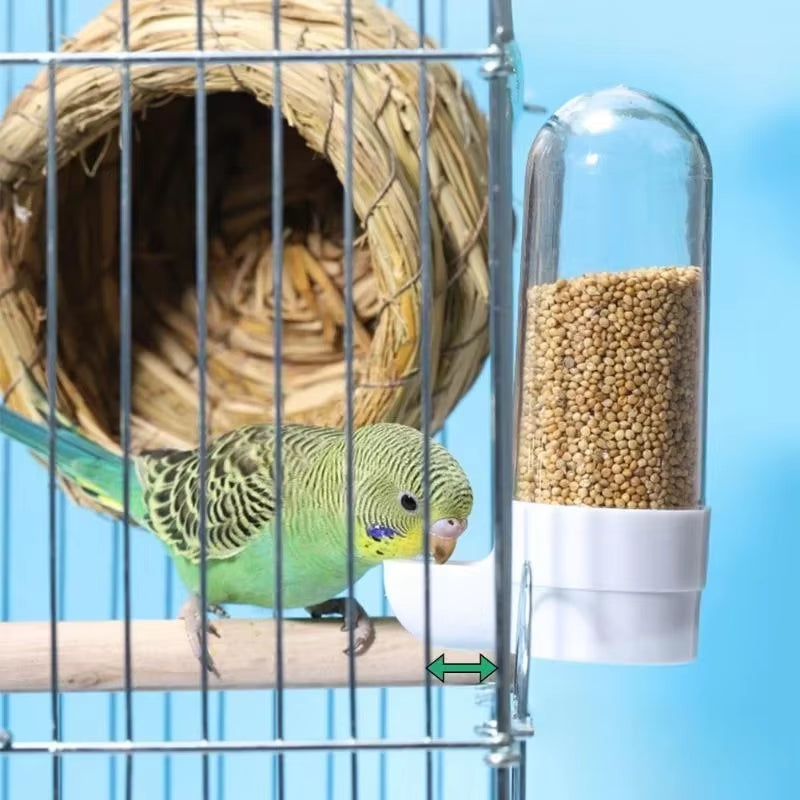 Hanging Pet Feeder and Water Dispenser for Birds - Squirrel and Parrot Cage Accessories