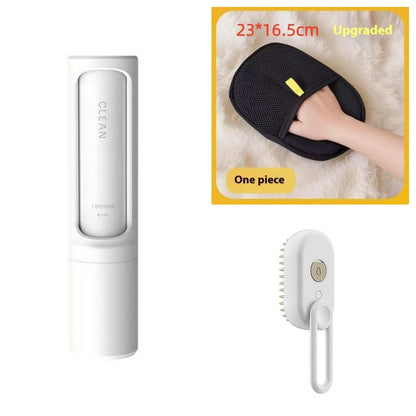 3-in-1 Electric Pet Grooming Brush with Steam and Spray for Cats and Dogs - Massage and Hair Removal Comb