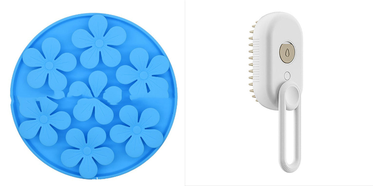 3-in-1 Electric Pet Grooming Brush with Steam and Spray for Cats and Dogs - Massage and Hair Removal Comb