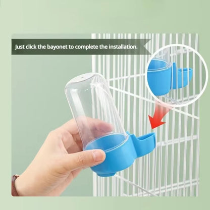 Hanging Pet Feeder and Water Dispenser for Birds - Squirrel and Parrot Cage Accessories